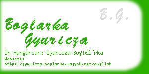 boglarka gyuricza business card